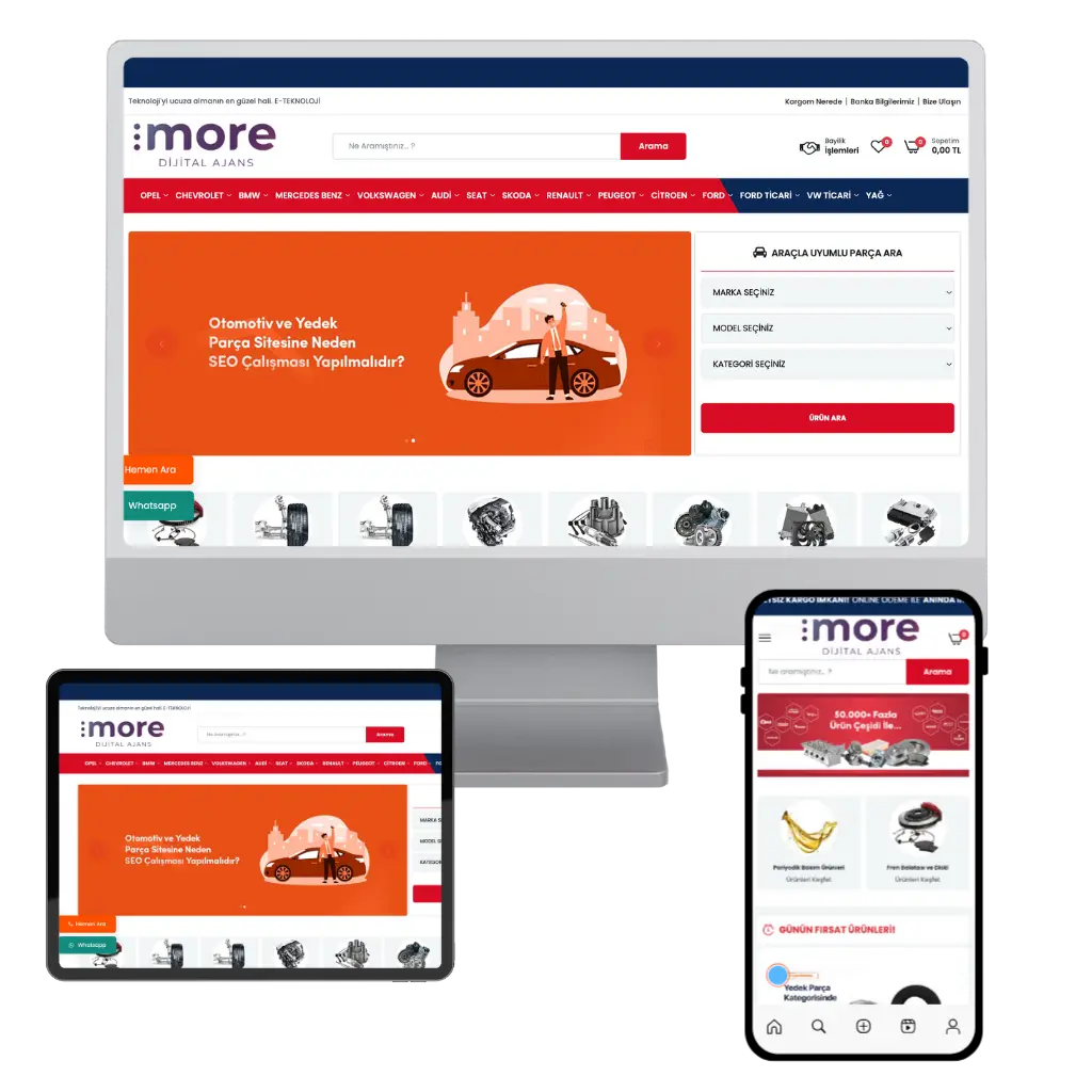 Oto Yedek Parça Yazılımı (Şasesiz)